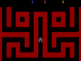 Mines of Minos title screen for Atari 2600